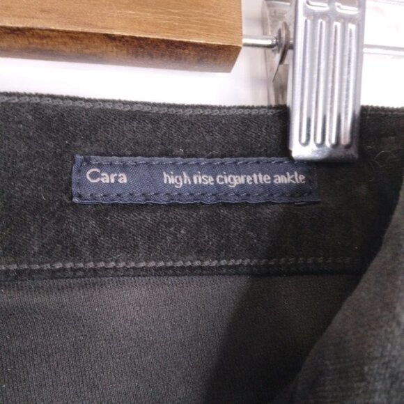 Citizens Of Humanity Cara High Rise Cigarette Ankle Green Velvet 24 - Picture 6 of 12